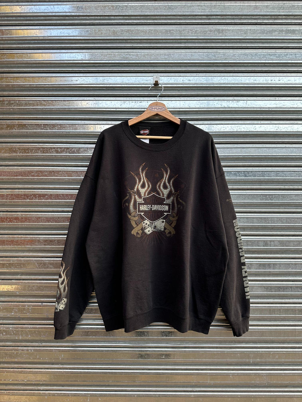 (XXL) Buzo Harley Davison "Dados con Flama"