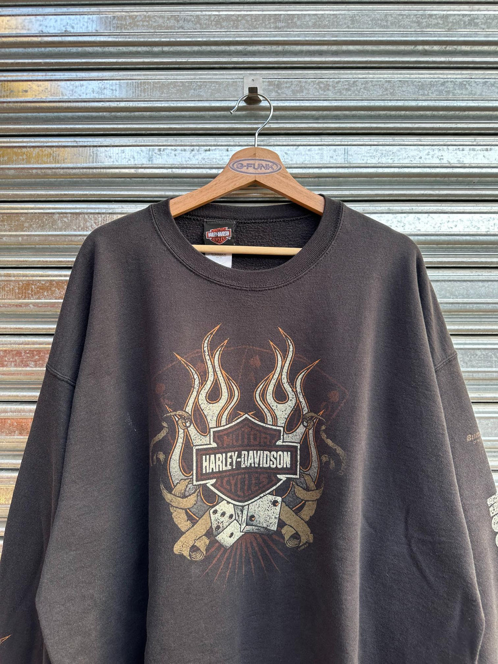 (XXL) Buzo Harley Davison "Dados con Flama"