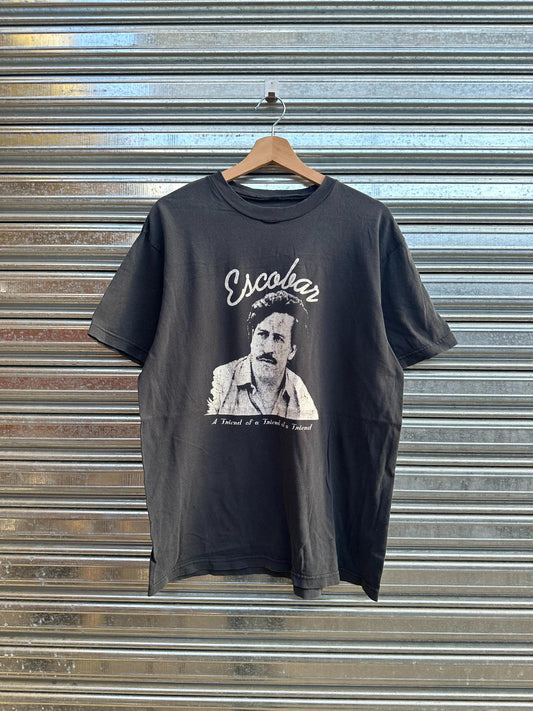 (XL) Reme Y2K Faded "Pablo Escobar"