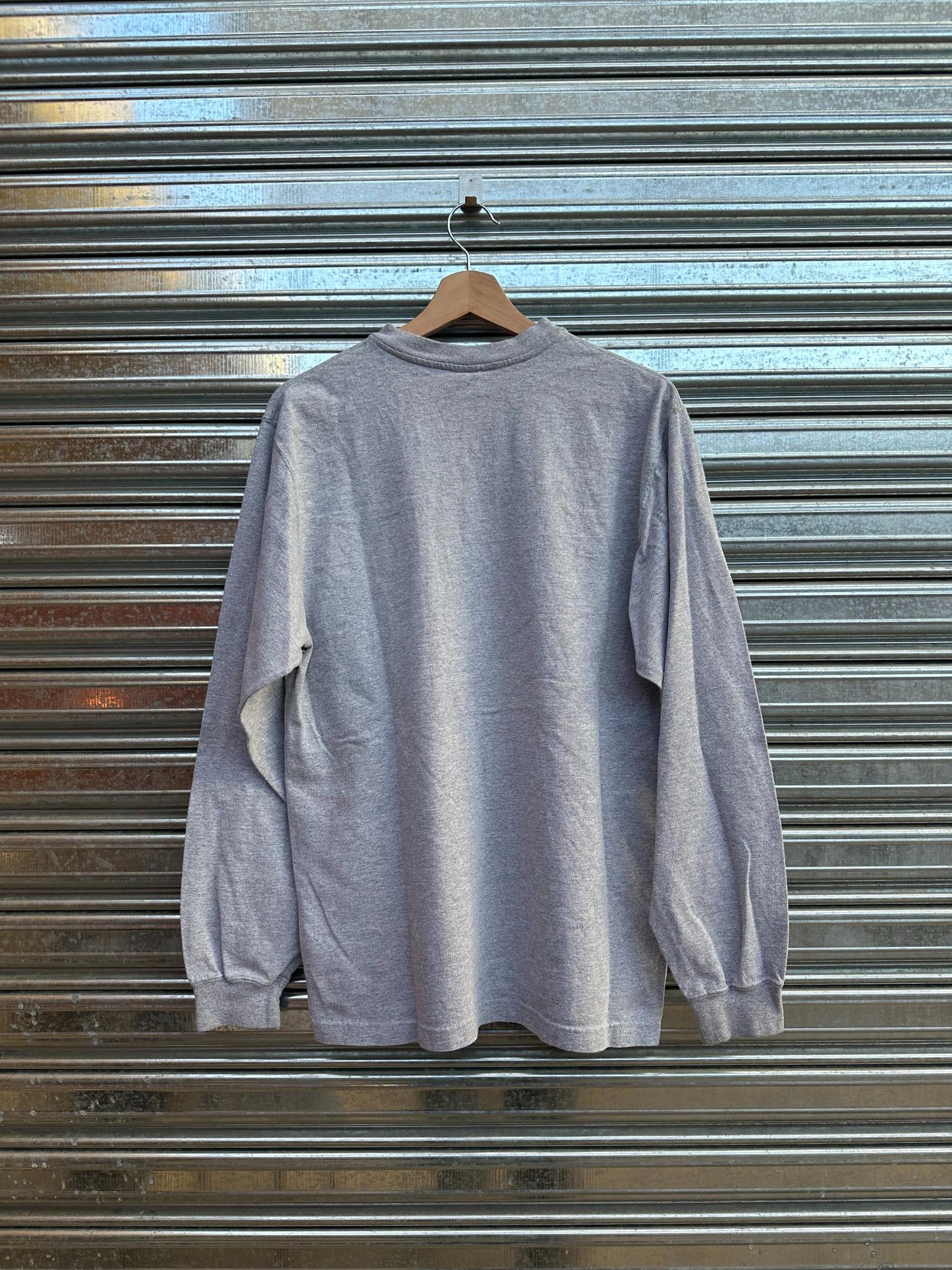 (S/M) Reme Carhartt Vintage Manga Larga "Gris" Botones