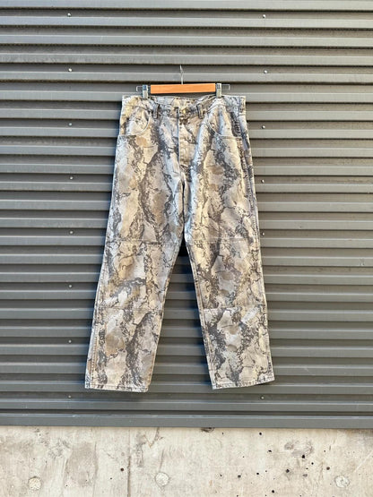 (36) Jean Vintage Wrangler 90s x Realtree Doble Rodilla "Stoned"