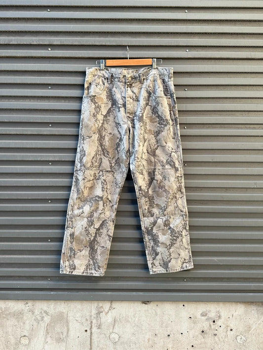 (36) Jean Vintage Wrangler 90s x Realtree Doble Rodilla "Stoned"