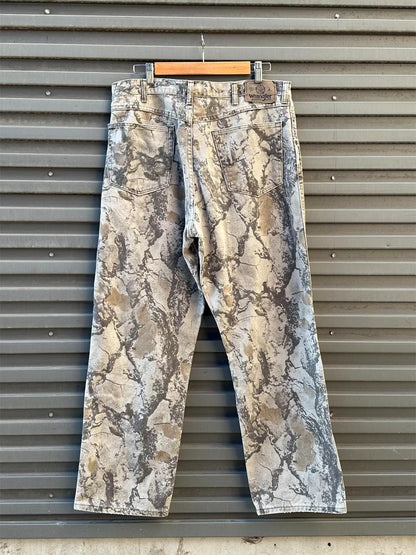 (36) Jean Vintage Wrangler 90s x Realtree Doble Rodilla "Stoned"