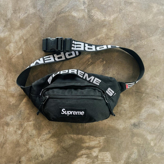 (U) Supreme SS18 Waist Bag Black