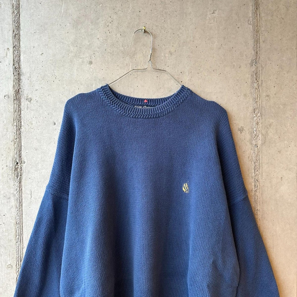 (XL) Buzo Old Money Vintage Nautica "Yellow over Blue" - GFUNK CHILE